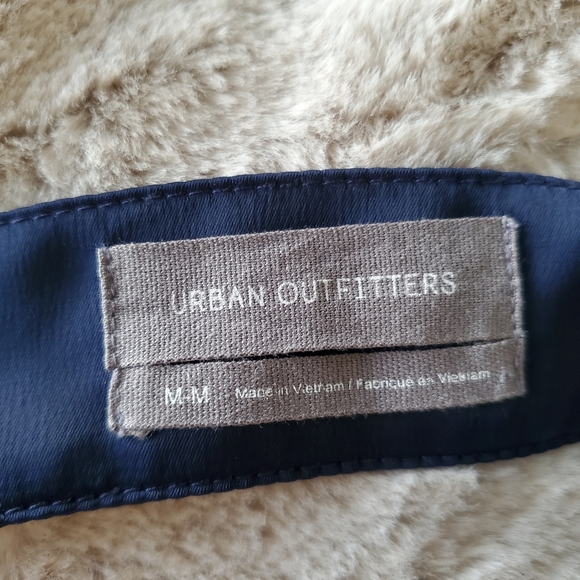 Urban Outfitters Straight Neck Slip Mini Dress Navy - Picture 8 of 10